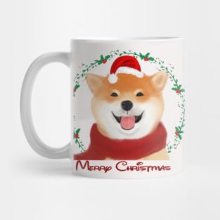 merry Christmas t-shirt. dog picture new year t-shirt Mug